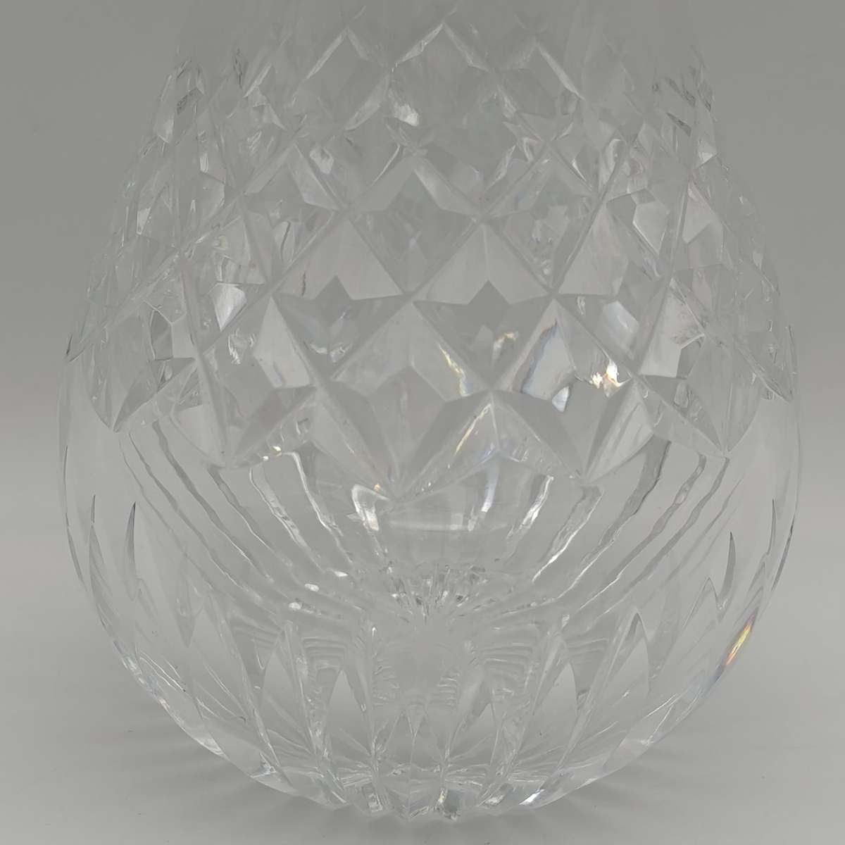 Beautiful vintage crystal carafe open decanter