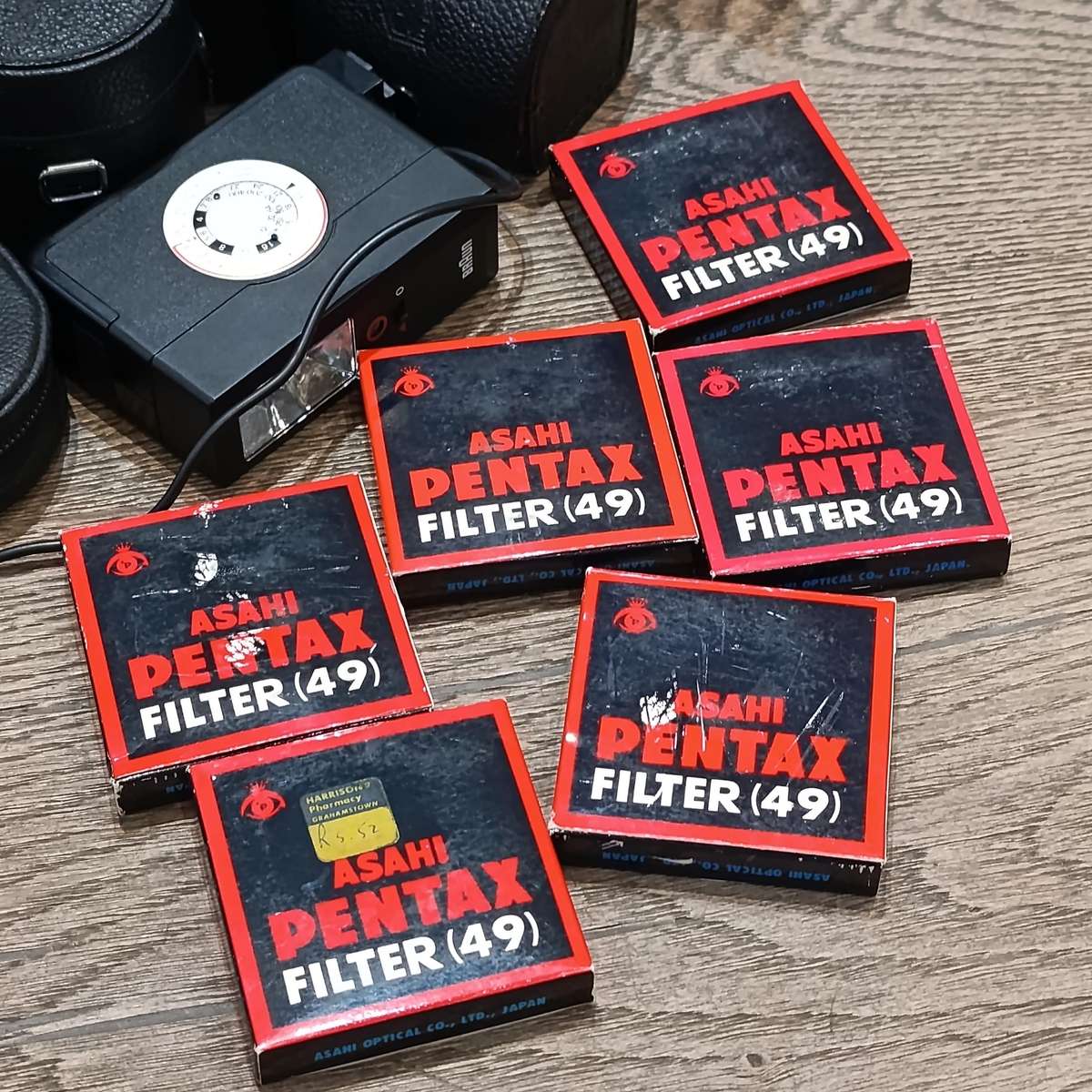 Vintage Pentax Spotmatic 35mm film camera with extra lenses and accessories in camera case