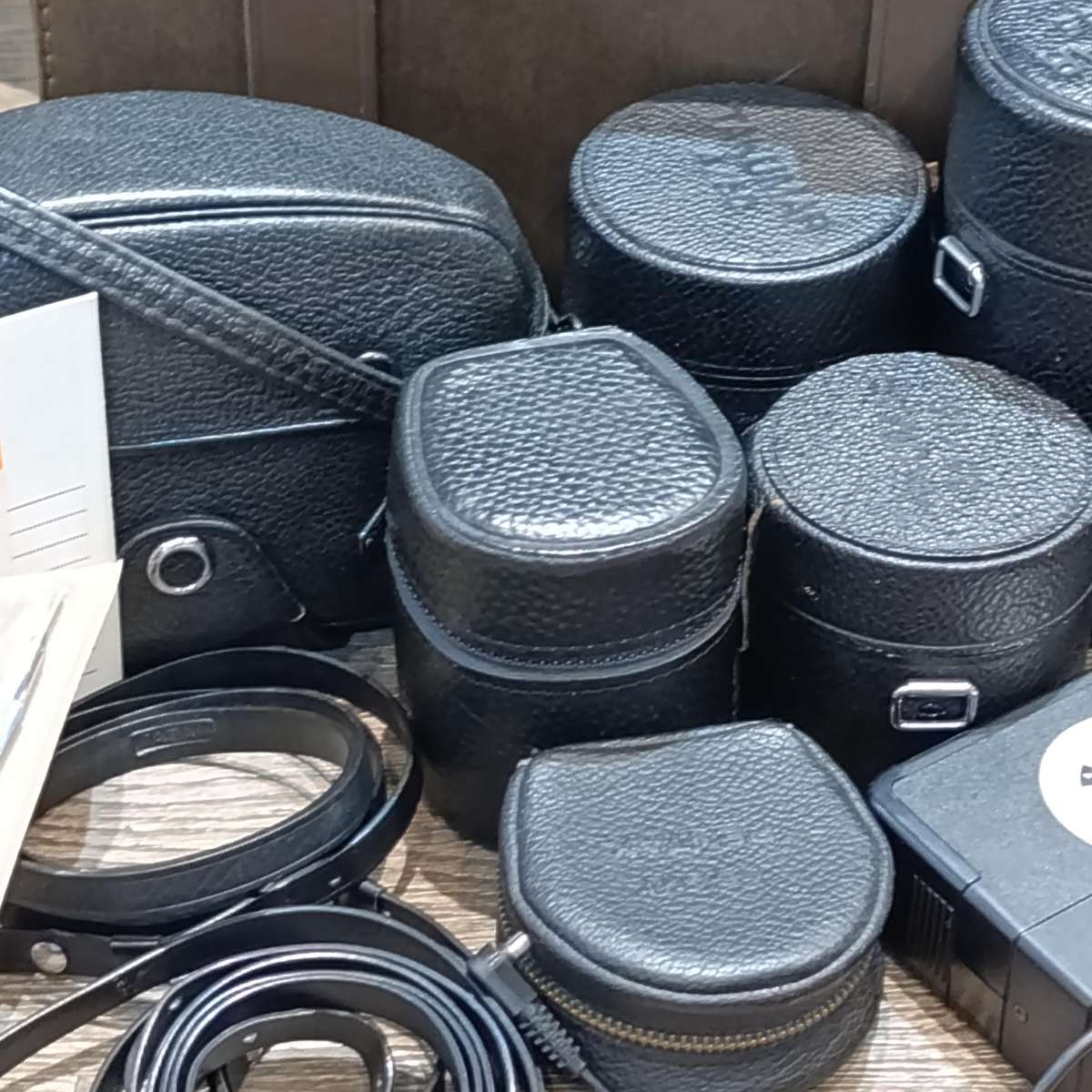 Vintage Pentax Spotmatic 35mm film camera with extra lenses and accessories in camera case