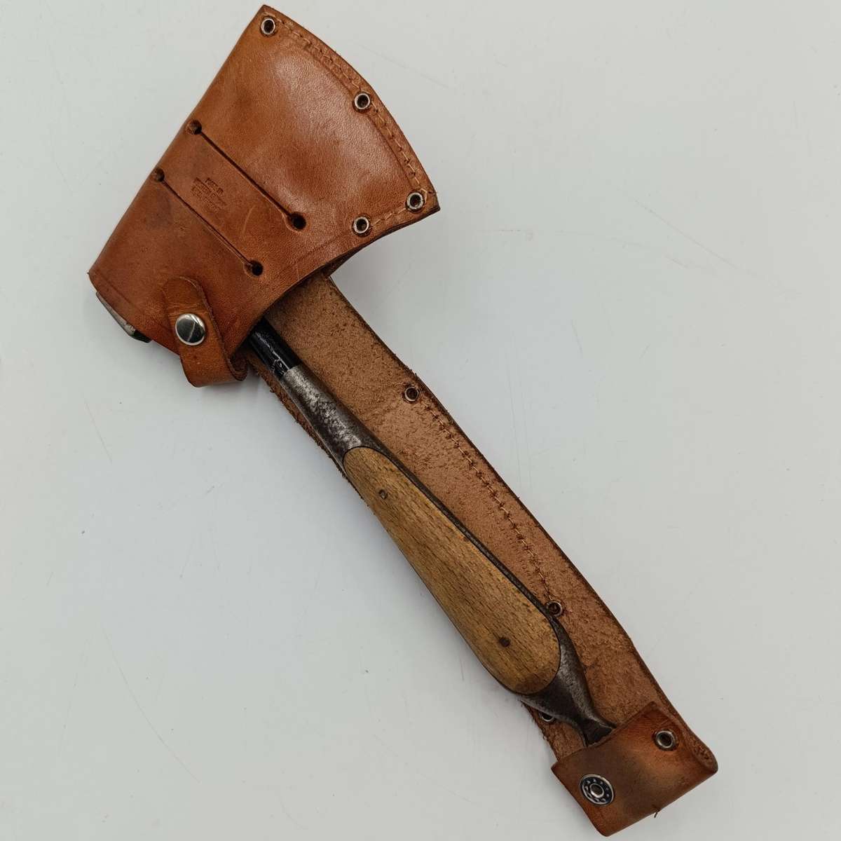 Vintage Matador Solingen hunting dagger and hatchet in original leather pouch