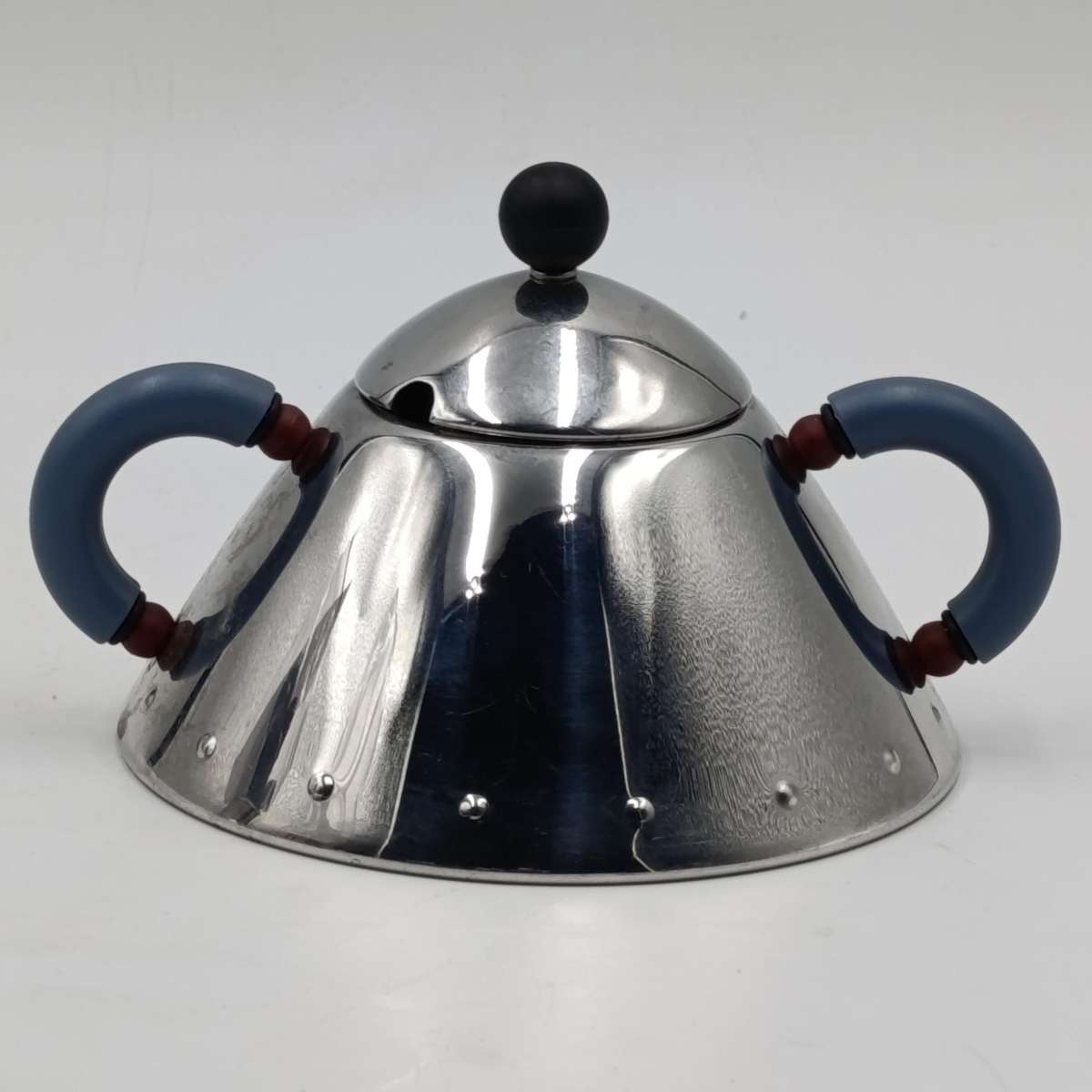Michael Graves Alessi sugar bowl with spoon