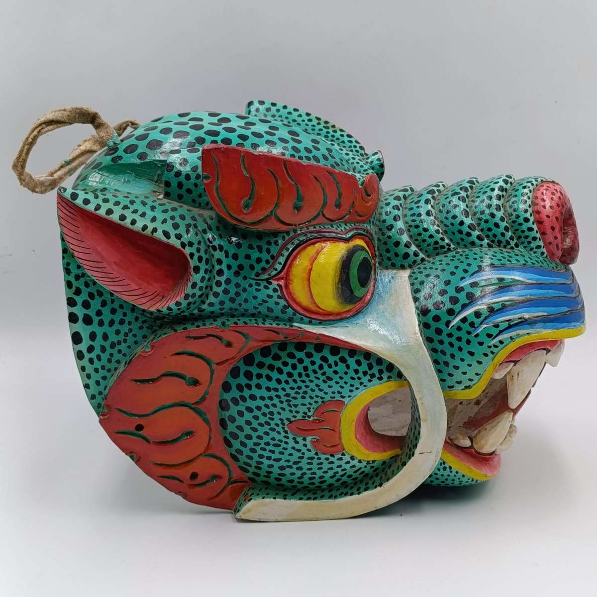 Thai wooden dragon mask