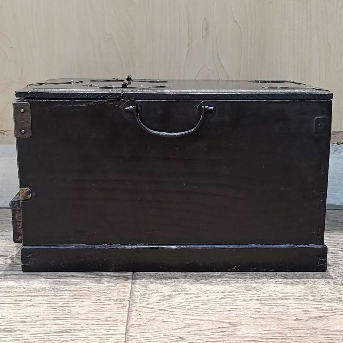 Antique Chinese jewellery box with mirror and 3 drawers