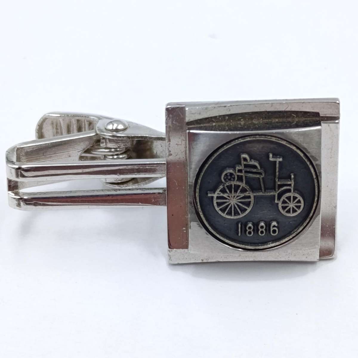 1886 Benz first car set of cufflinks and tie clip