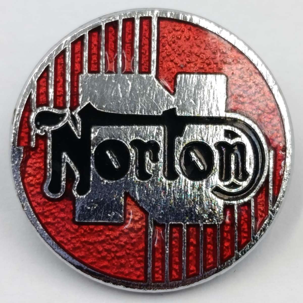 Norton motorcycle pin badge