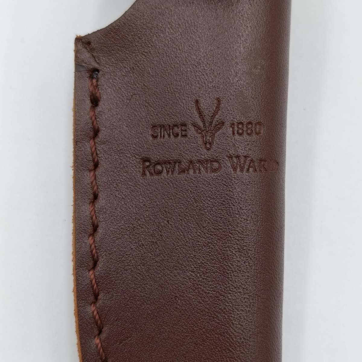 Rowland Ward Forest Hunter fixed blade dagger with leather sheath
