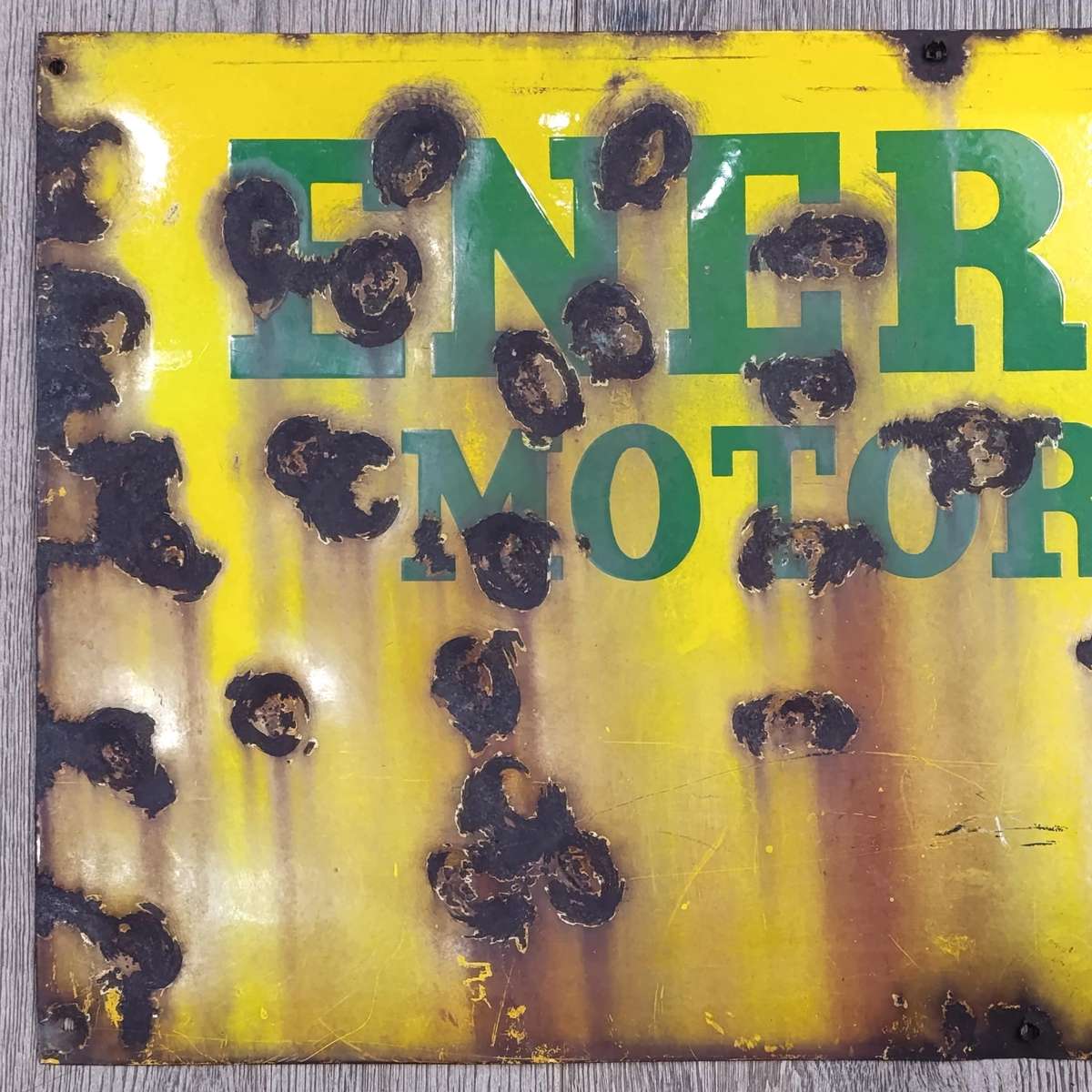 Vintage Energol Motorolie Afrikaans enamel sign