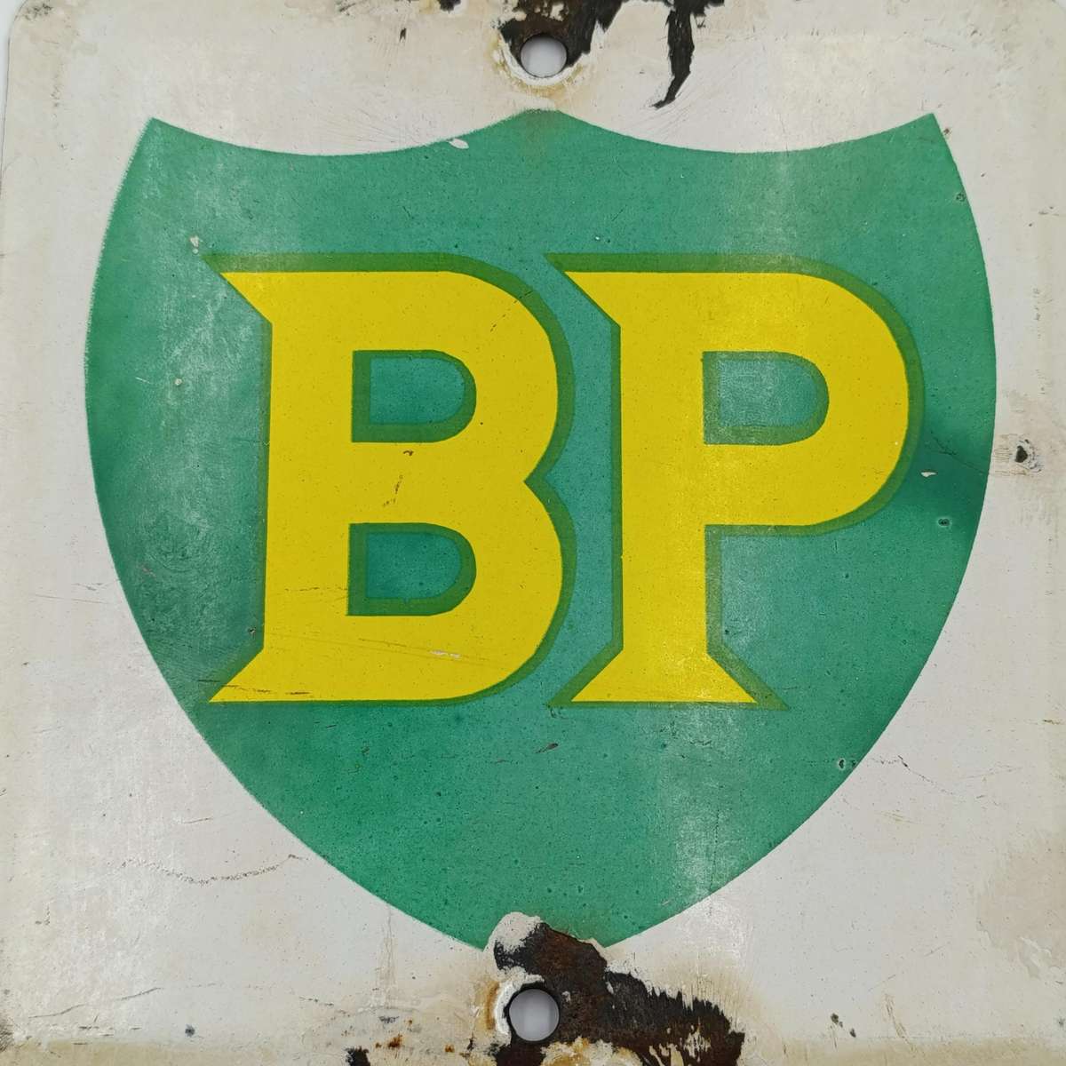Vintage BP gasoline enamel sign