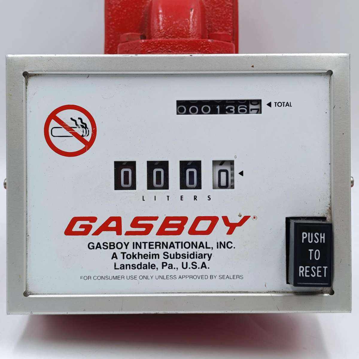 Vintage Gasboy fuel pump counter meter