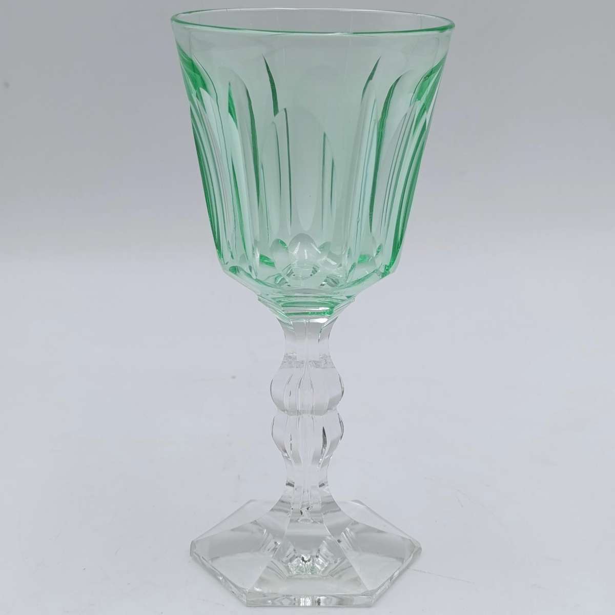 Arte Nouveau Uranium glass Lemon green glass