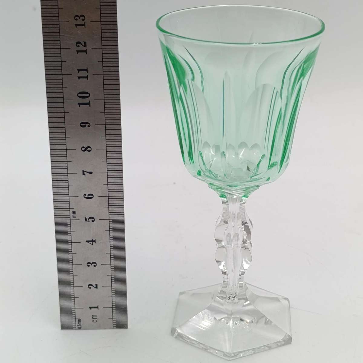 Arte Nouveau Uranium glass Lemon green glass