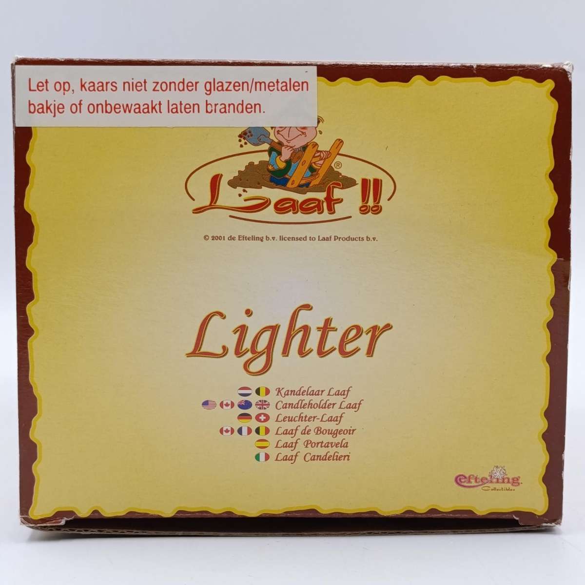 Laaf collection Lighter figurine candleholder in box