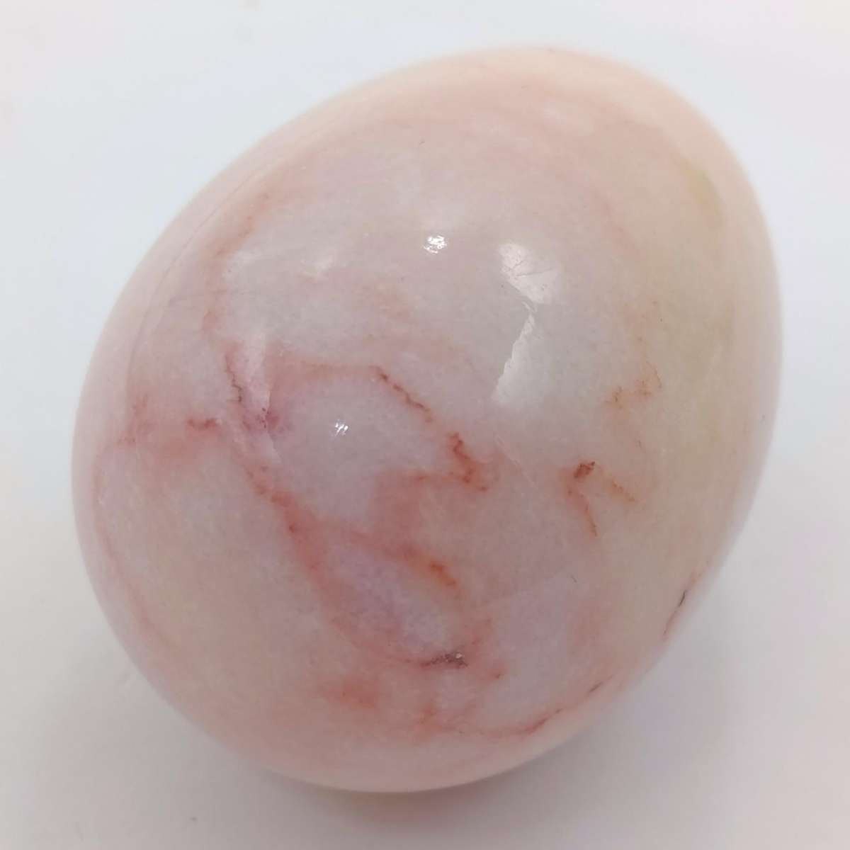 Beautiful pink marble polished egg