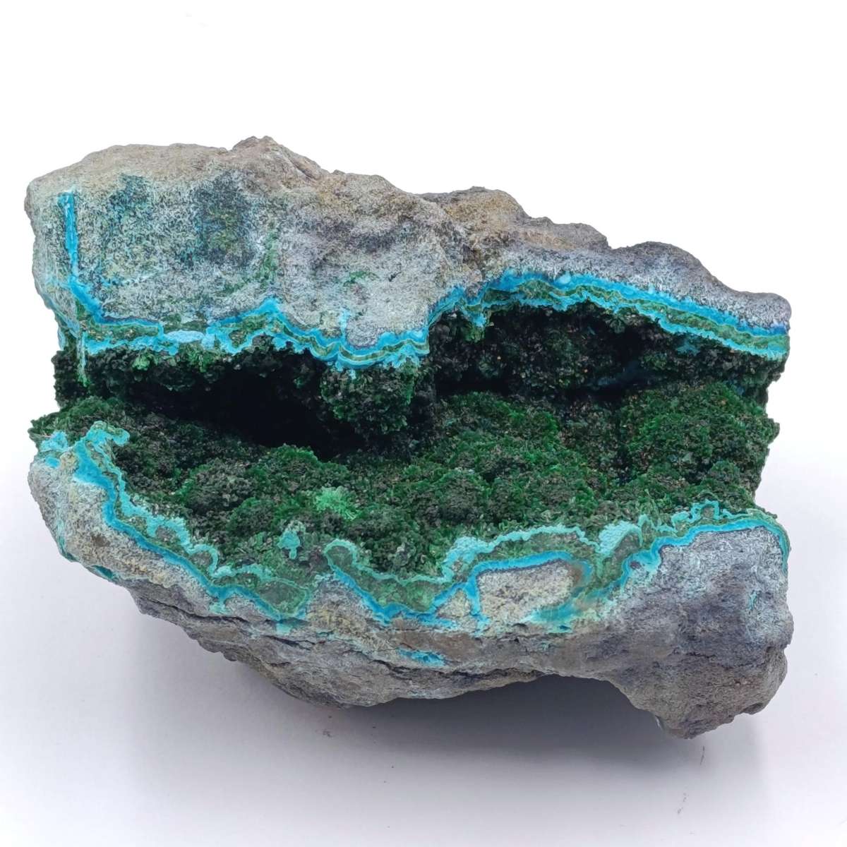 Azurite and Malachite mineral specimen of 316 grams
