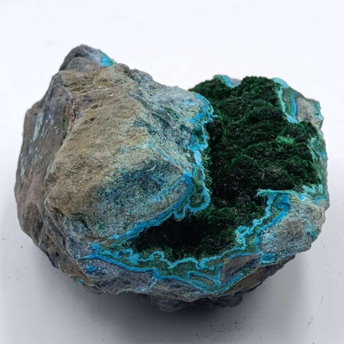 Azurite and Malachite mineral specimen of 316 grams