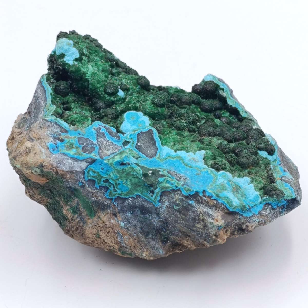 Azurite and Malachite mineral specimen of 310 grams