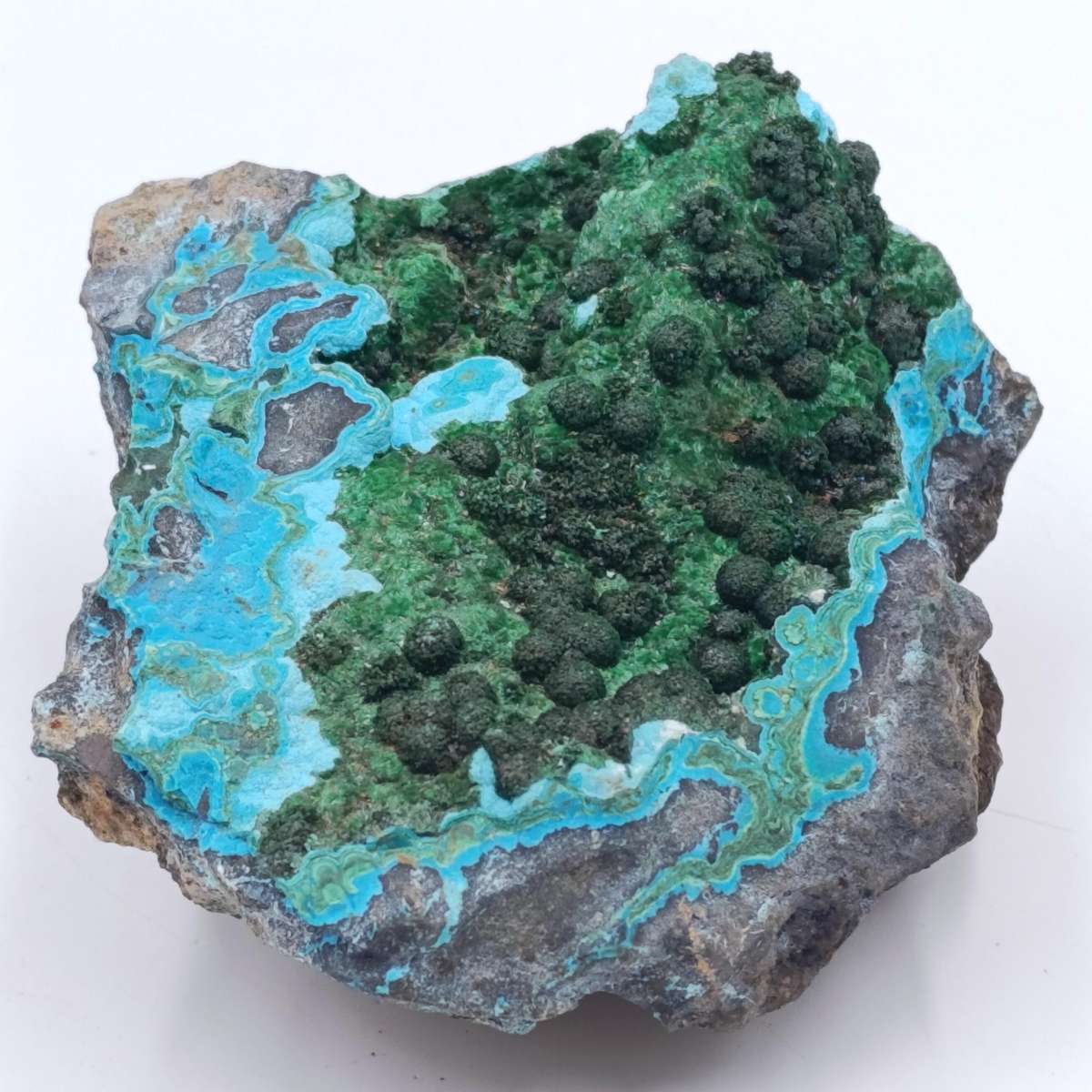 Azurite and Malachite mineral specimen of 310 grams