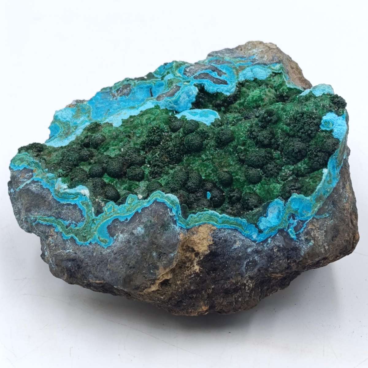 Azurite and Malachite mineral specimen of 310 grams
