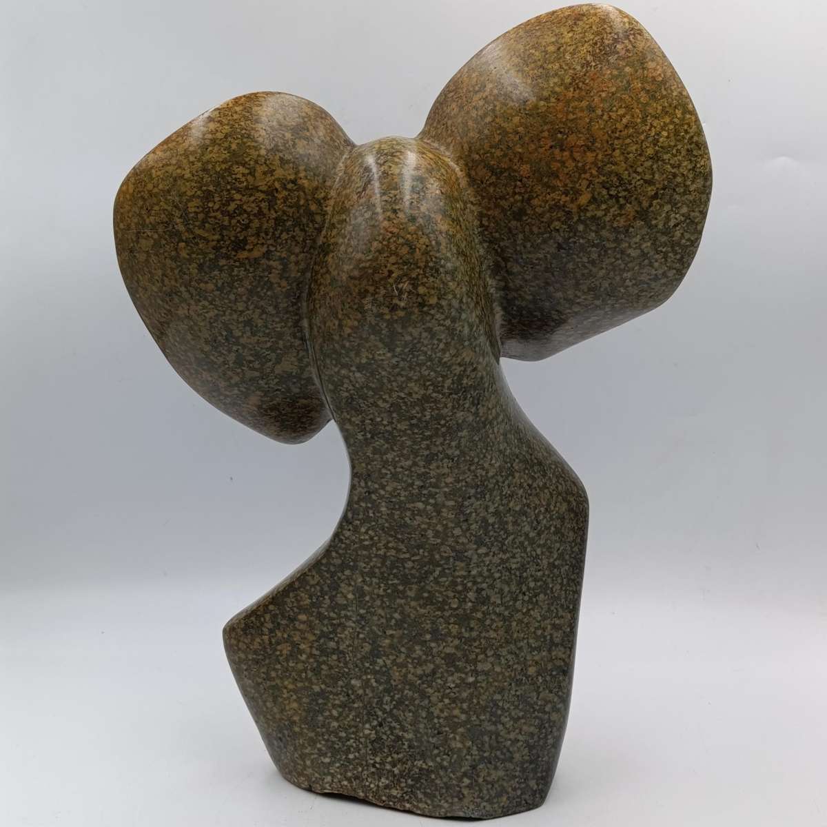 Vintage Serpentine stone elephant carving - Height 35cm