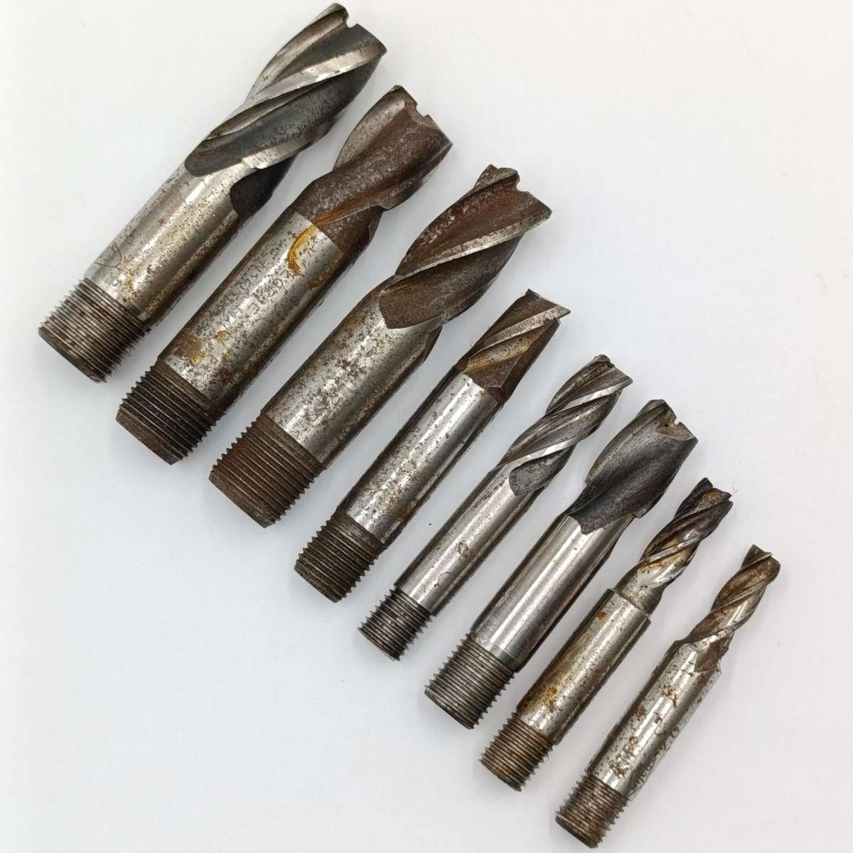 Lot of 8 End Mill bits
