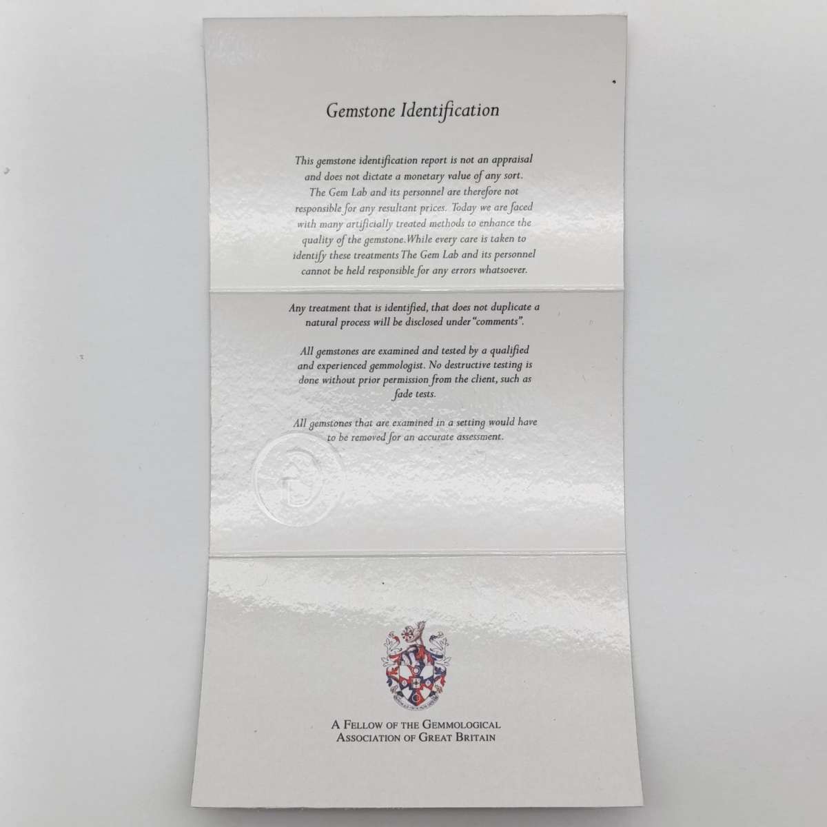 Natural Round Brilliant diamond of 0,66ct - Colour N, clarity VS 2 - with GEMLAB certificate