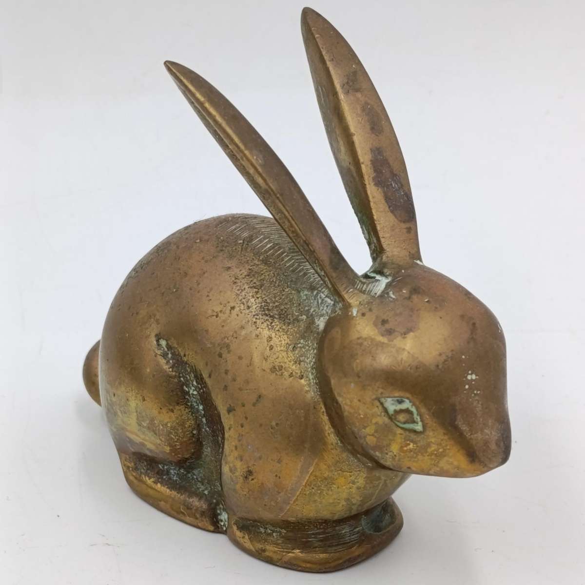 Vintage brass bunny figurine