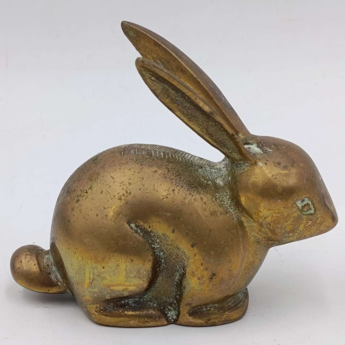 Vintage brass bunny figurine