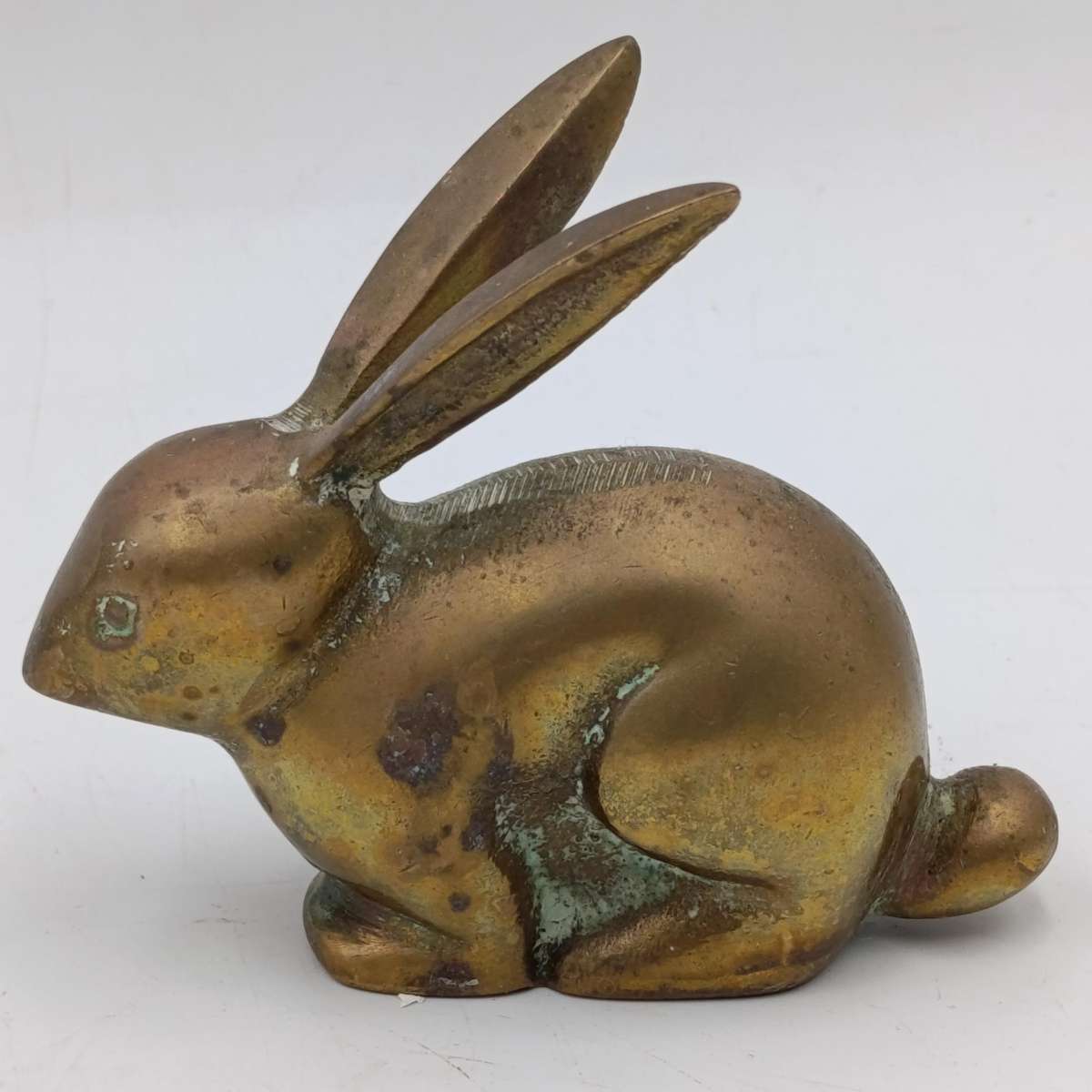 Vintage brass bunny figurine