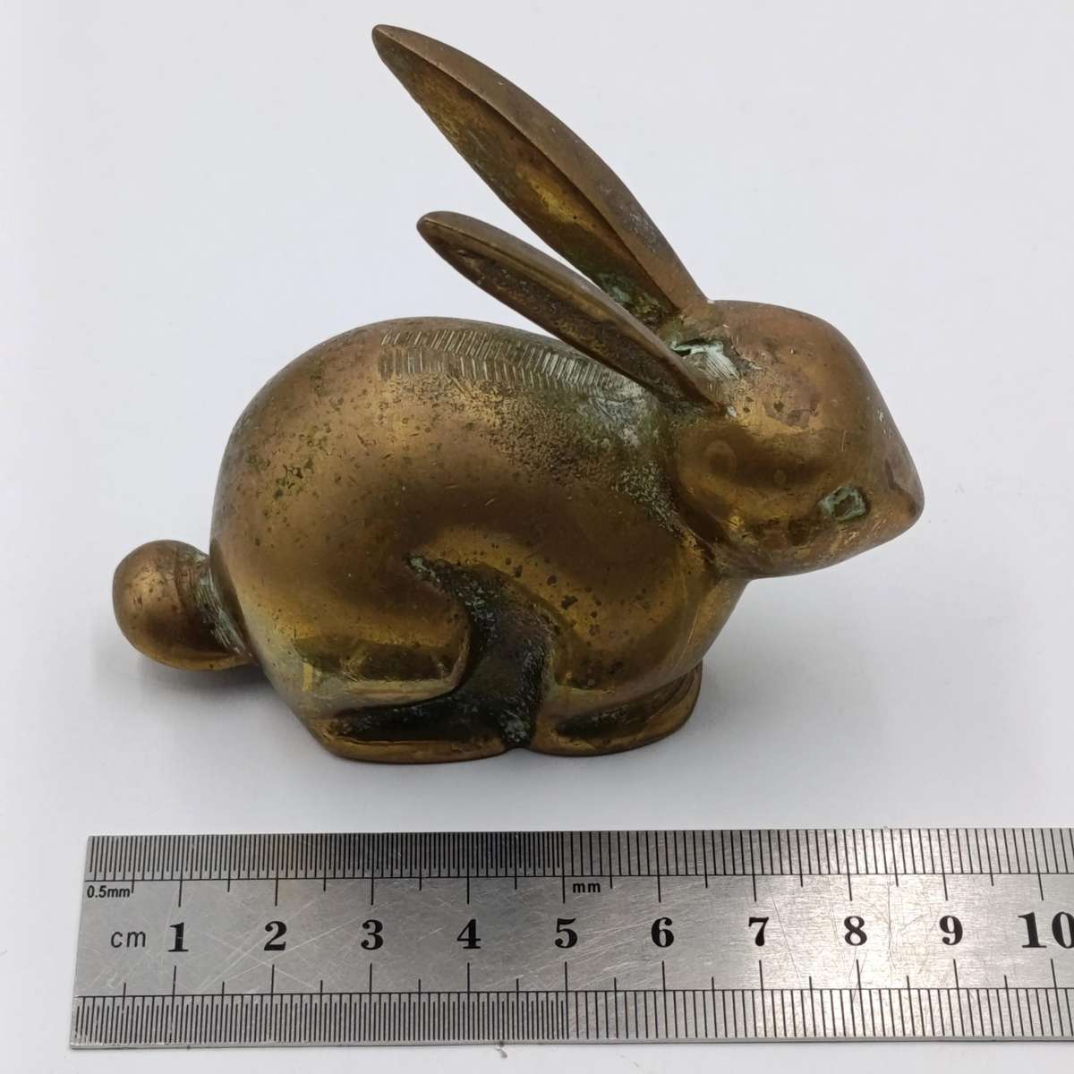 Vintage brass bunny figurine