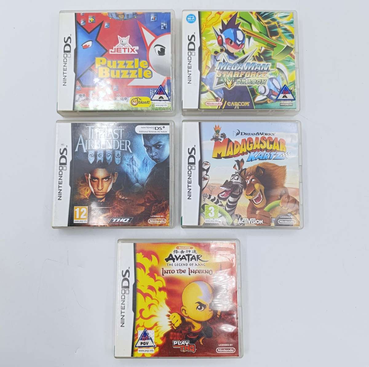 Lot of 5 Nintendo DS games