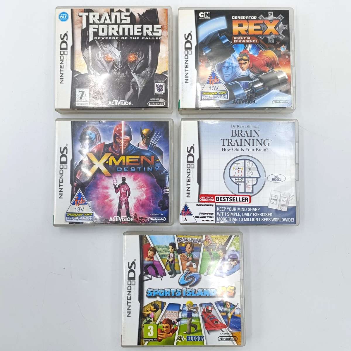 Lot of 5 Nintendo DS games