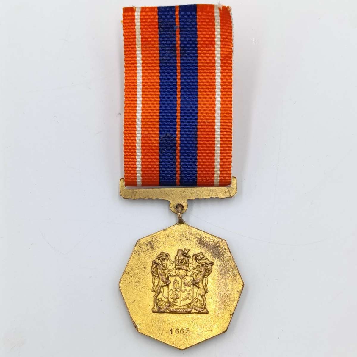 SADF Pro Patria medal with very low number #1665 - Swivel type - some front damage