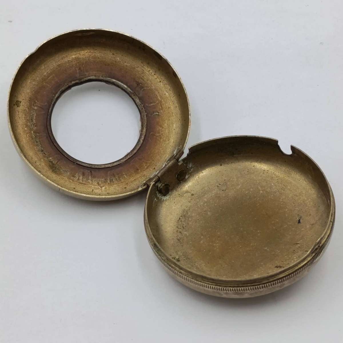 Antique Pocketwatch half hunter protective case