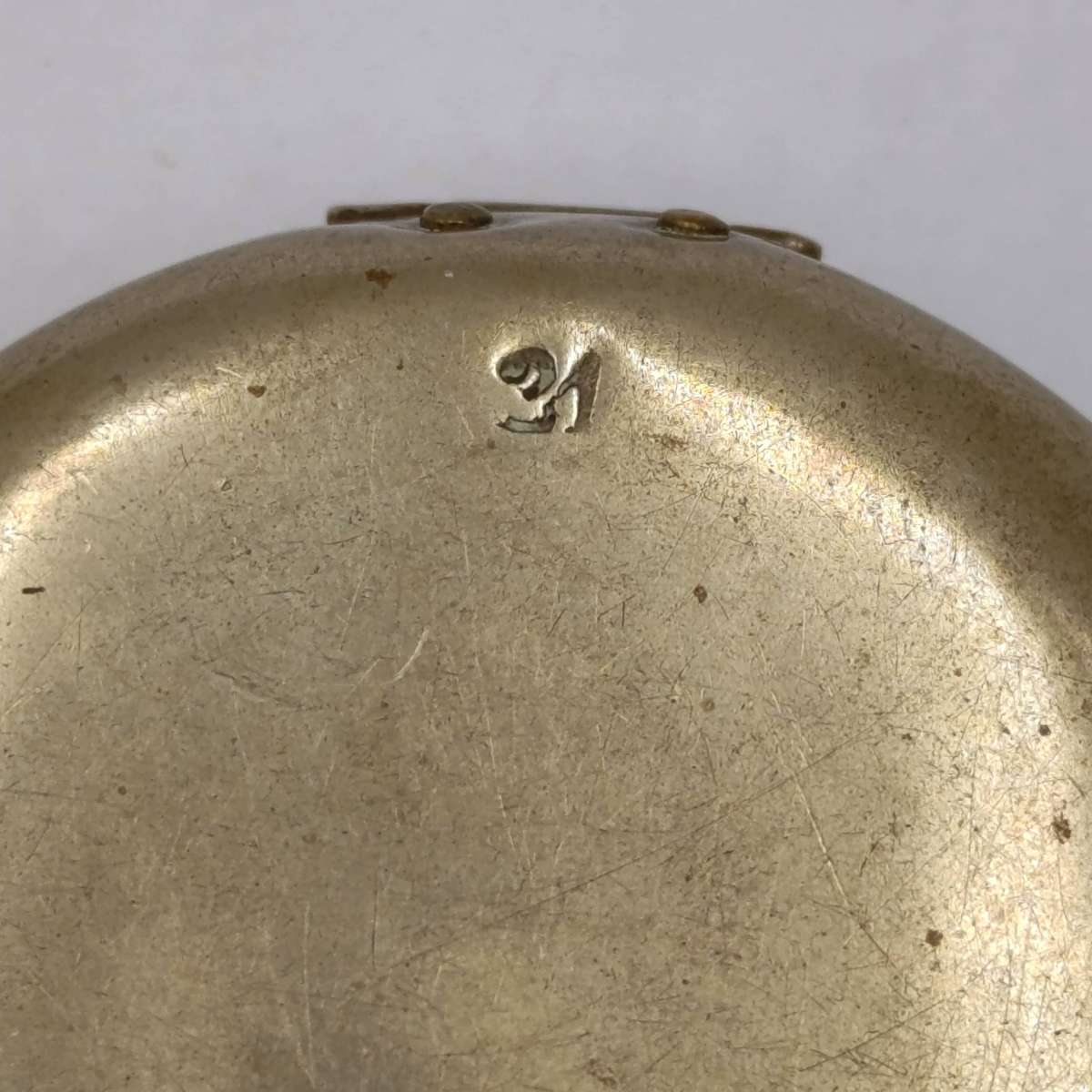 Antique Pocketwatch half hunter protective case