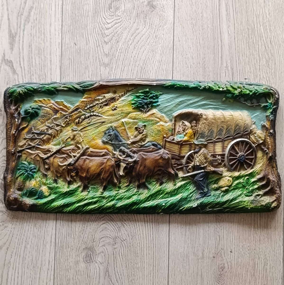 Vintage Voortrekkers plaster wall plaque