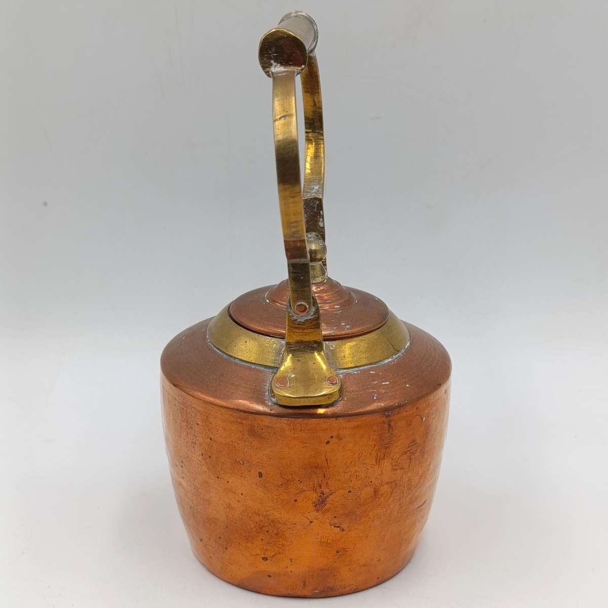 Antique Copper and brass mini kettle