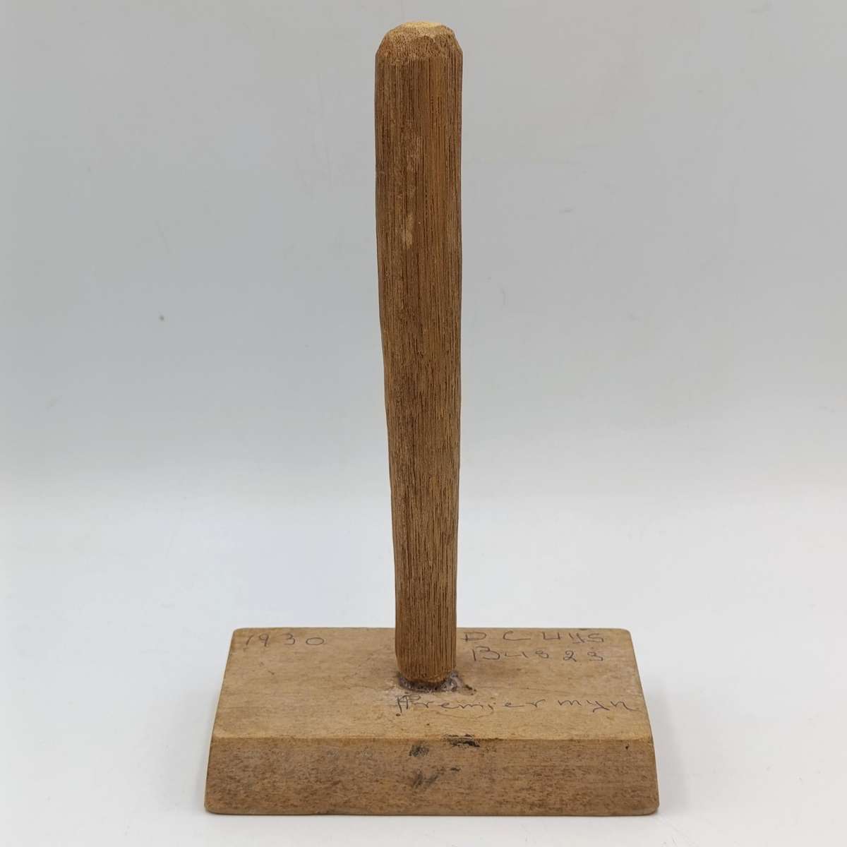 Antique wooden butter mould with press