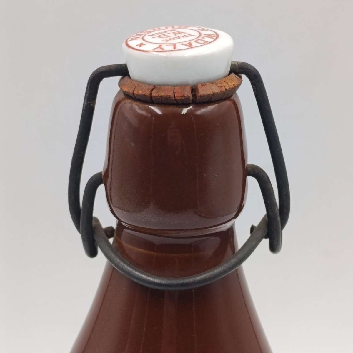 Antique W.Daly Durban trademark stoneware ginger beer bottle