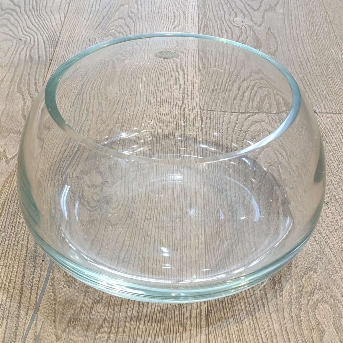 Large Ernst Rosenthal crystal fish bowl - small rim chip