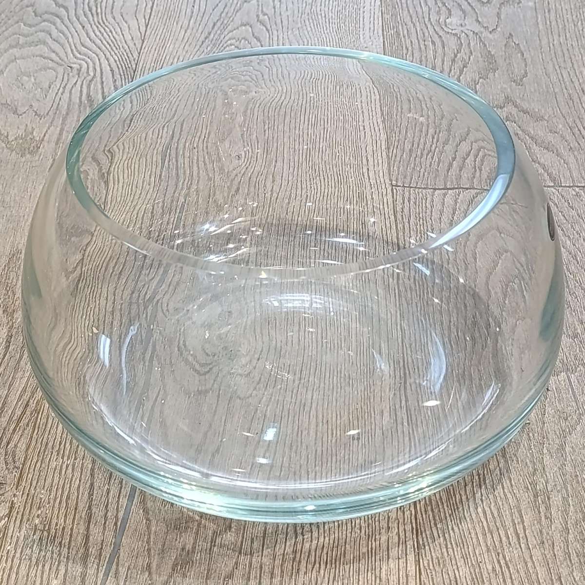 Large Ernst Rosenthal crystal fish bowl - small rim chip