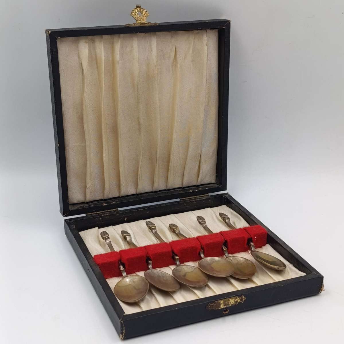 Set of 6 vintage silverplated coffee spoons