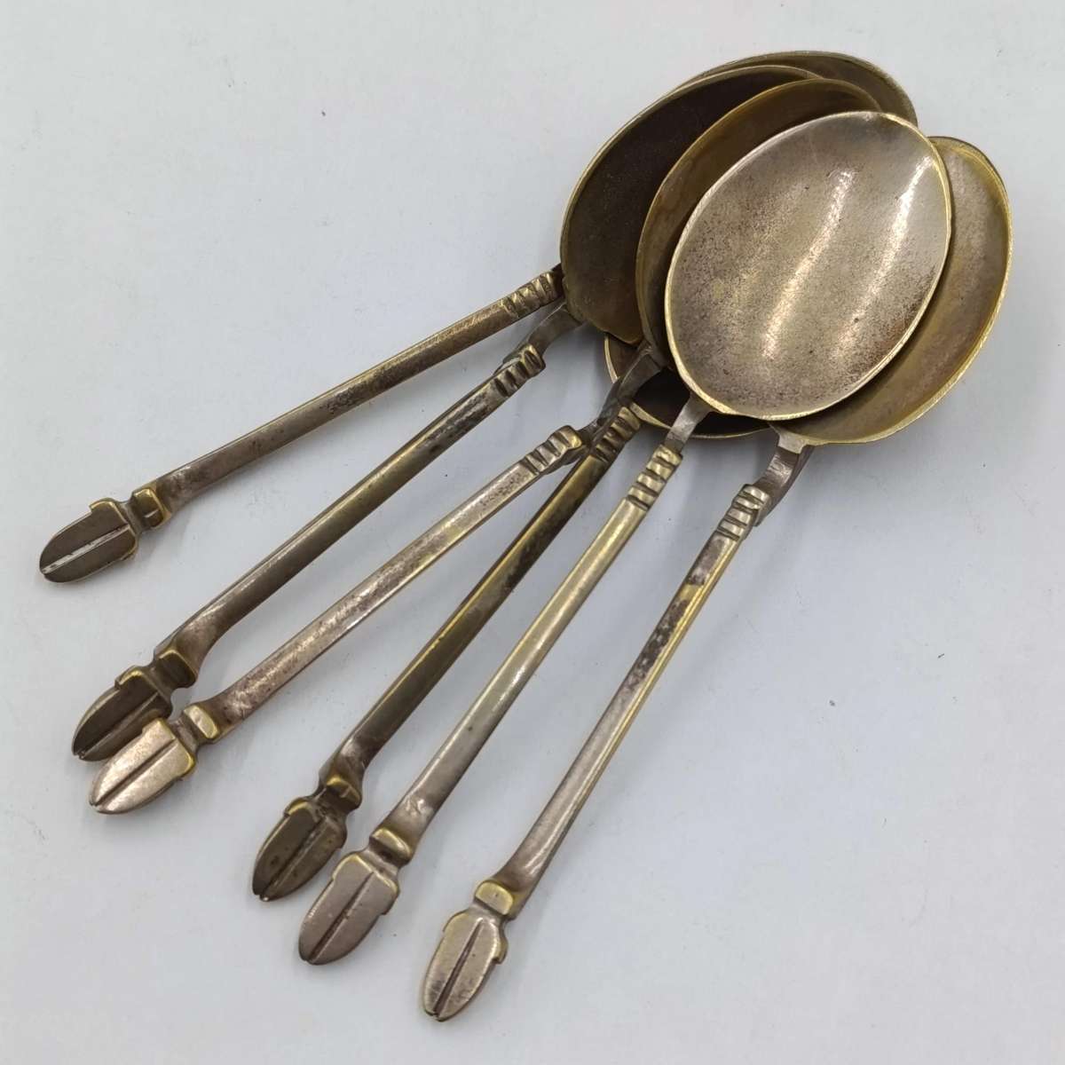 Set of 6 vintage silverplated coffee spoons
