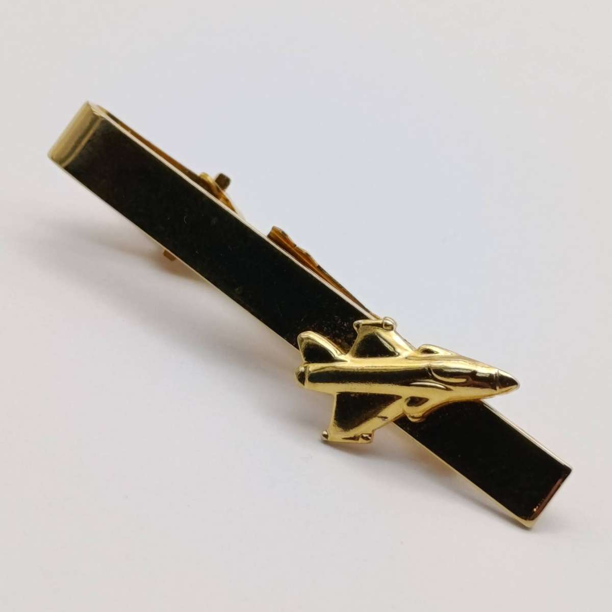 Set of fighter jets cufflinks and tie clip