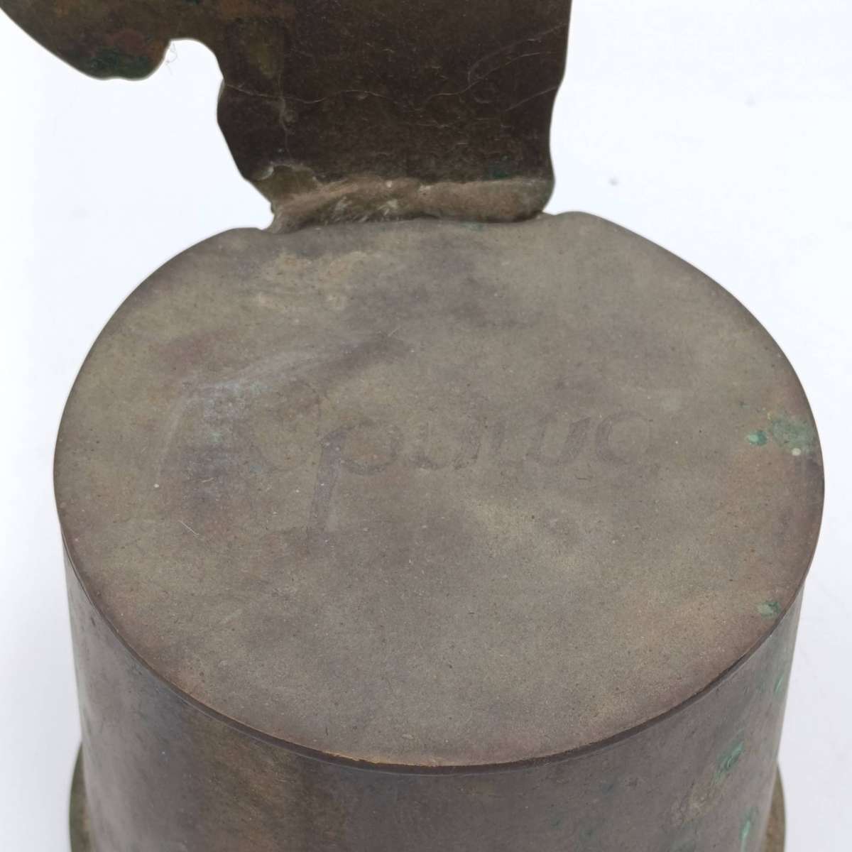 Vintage brass cannon shell trophy made for Namibia uitrek 1 April 1989