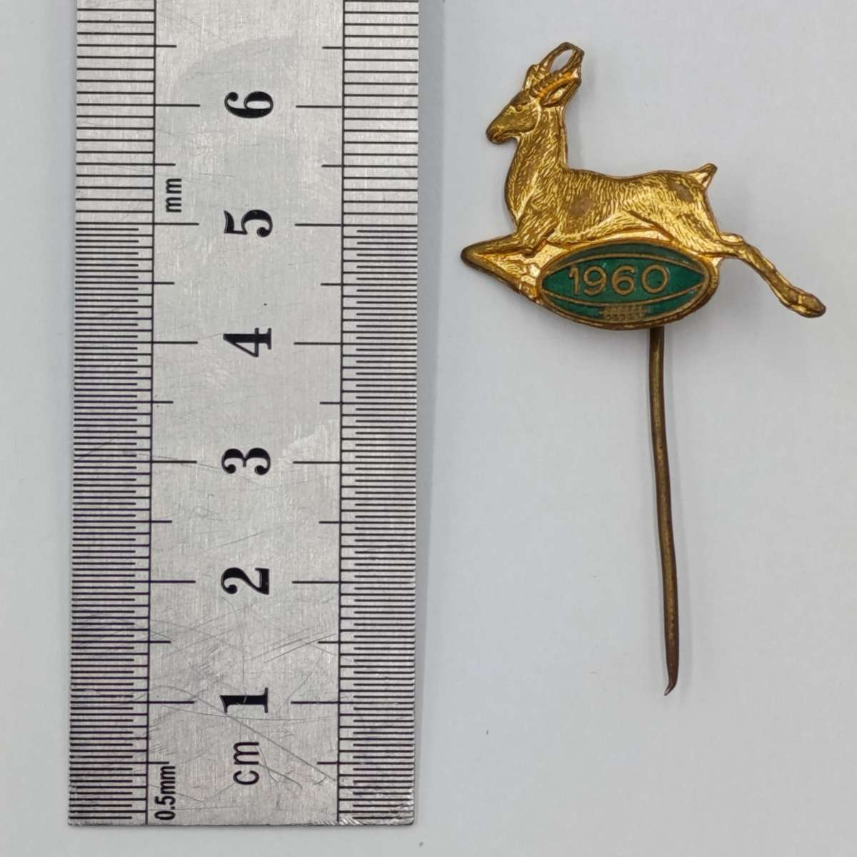 1960 Springbok rugby pin brooch