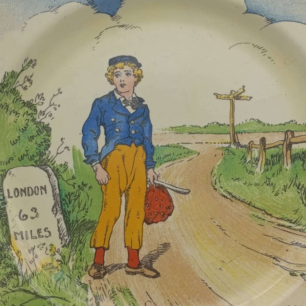 Vintage Alfred Meakin Dickens Characters Oliver Twist porcelain plate