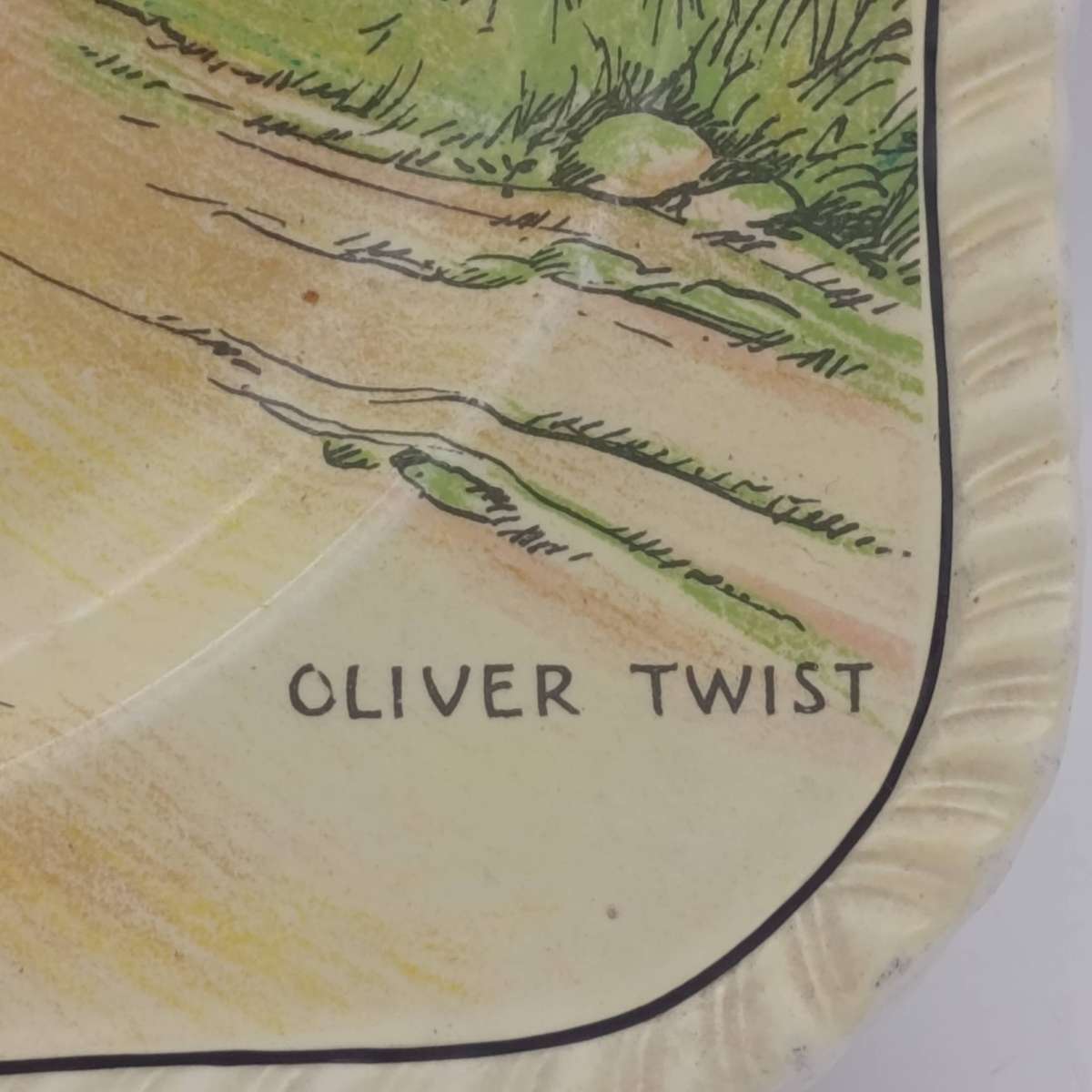 Vintage Alfred Meakin Dickens Characters Oliver Twist porcelain plate