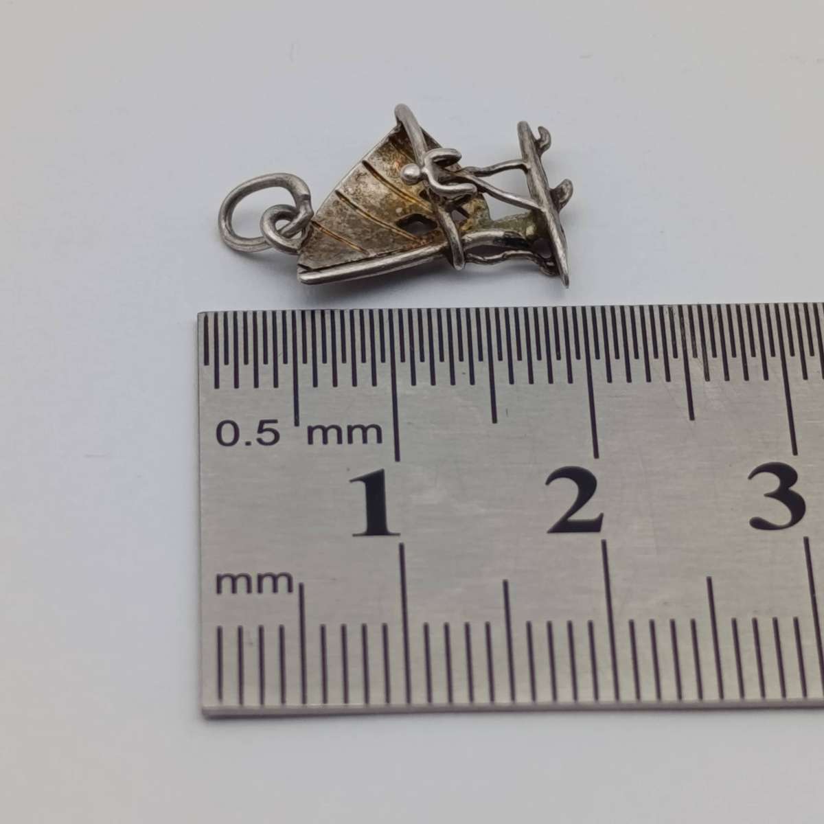 Sterling silver windsurfer charm - weighs 0.9g