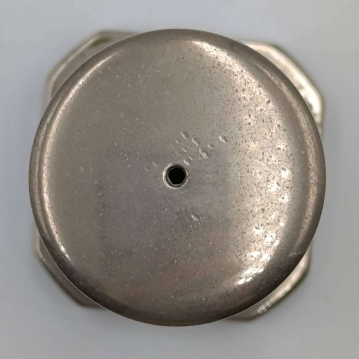 Pair of silverplated column pillar shaped salt and pepper shakers