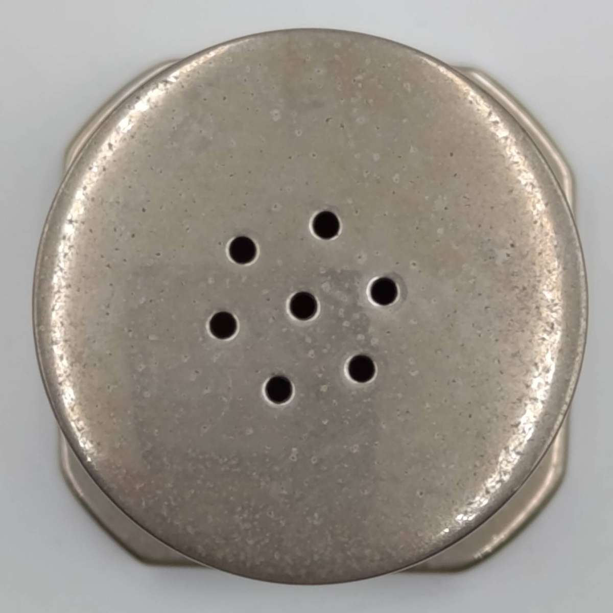 Pair of silverplated column pillar shaped salt and pepper shakers